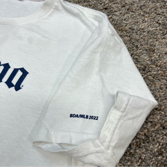 Corona MLB shirt mens medium white short sleeve baseball casual outdoor - Picture 3 of 8